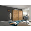 SCHWEBETÜRENSCHRANK  in Eichefarben  - Eichefarben/Alufarben, MODERN, Holzwerkstoff/Metall (226/230/62cm) - Rauch Möbel