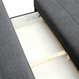 SCHLAFSOFA Flachgewebe Dunkelgrau  - Dunkelgrau/Schwarz, KONVENTIONELL, Textil/Metall (197/75/100cm) - Carryhome