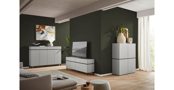 SIDEBOARD  180/111/40 cm 2 Schublade(n)  - Kaschmir/Schwarz, Design, Holzwerkstoff/Kunststoff (180/111/40cm) - Voleo