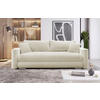 SCHLAFSOFA Cord Beige  - Beige/Silberfarben, Design, Kunststoff/Textil (232/88/105cm) - MID.YOU