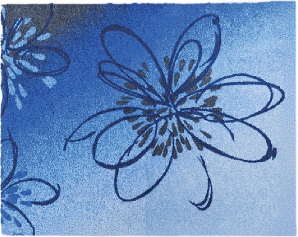 BIDET-VORLEGER Blau 50/60 cm  - Blau, KONVENTIONELL, Kunststoff/Textil (50/60cm) - Grund