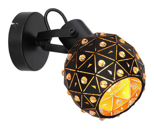 REFLEKTOR  Jodie   12/23/18,5 cm          - zlate barve/črna, Basics, kovina/steklo (12/23/18,5cm) - Globo