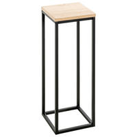 BLUMENSTÄNDER in Metall, Holzwerkstoff  - Eichefarben/Schwarz, Design, Holzwerkstoff/Metall (19/54/19cm)