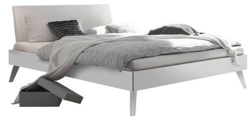BETT 200/200 cm  in Weiß  - Weiß, Design, Holzwerkstoff/Textil (200/200cm) - Hasena