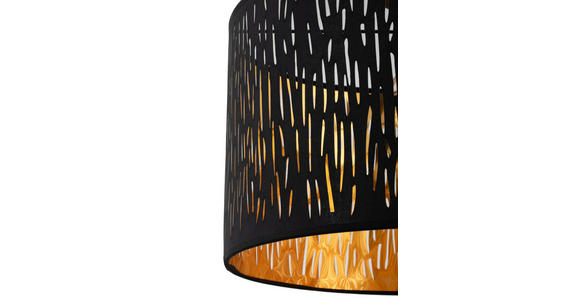 DECKENLEUCHTE 40/30 cm - Schwarz, Trend, Kunststoff/Textil (40/30cm) - Novel