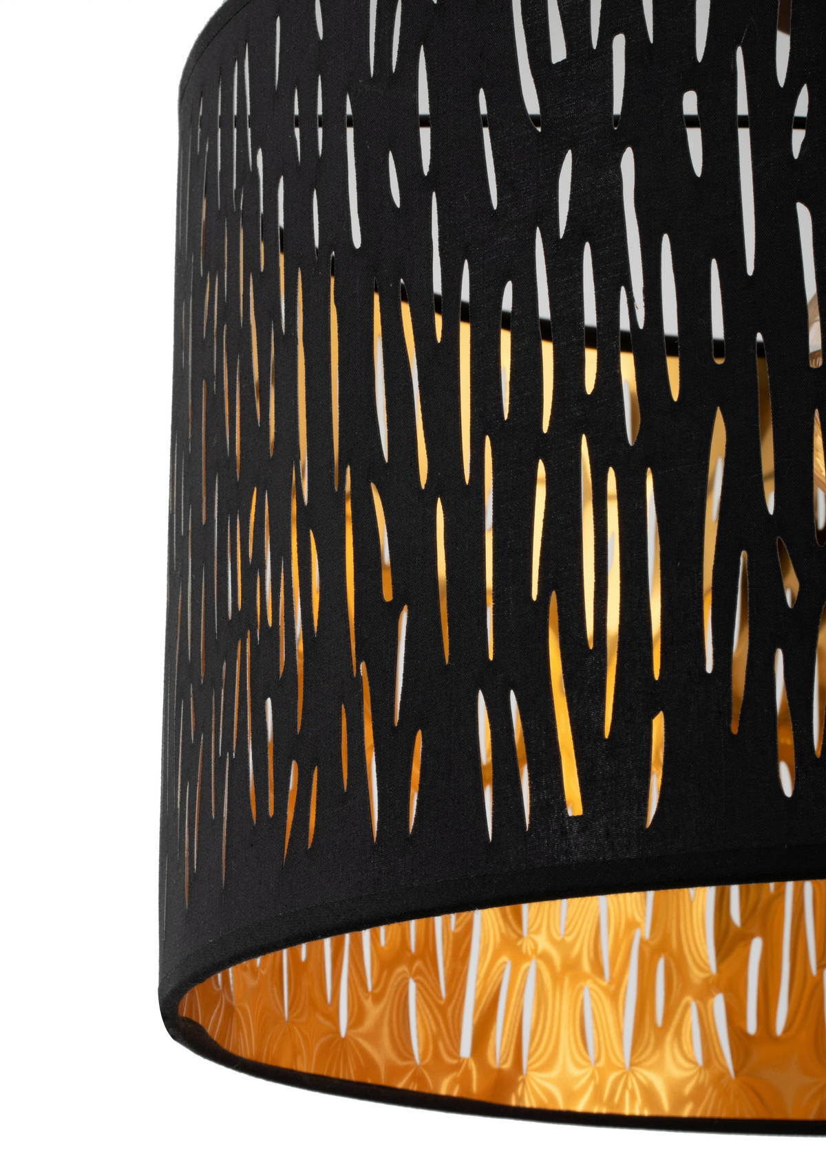 DECKENLEUCHTE  40/30 cm    - Schwarz, Trend, Kunststoff/Textil (40/30cm) - Novel