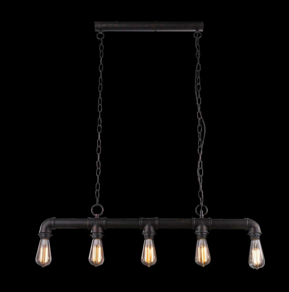 HÄNGELEUCHTE 91,5/5/150 cm  - Braun/Bronzefarben, Trend, Metall (91,5/5/150cm) - Globo