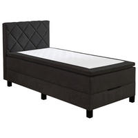 BOXSPRINGBETT 100/200 cm  in Schwarz  - Schwarz, Konventionell, Kunststoff/Textil (100/200cm) - Boxxx