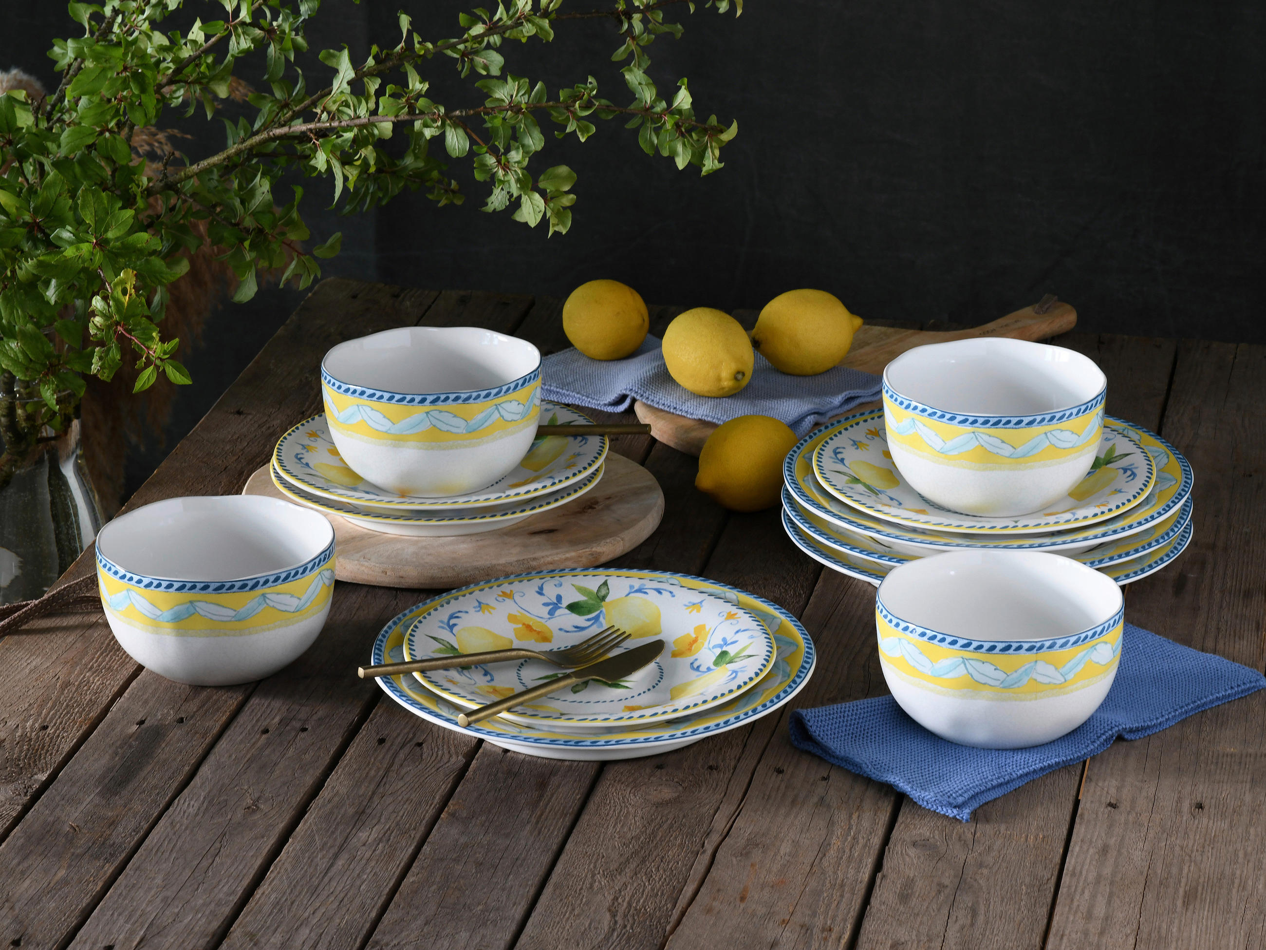 JÍDELNÍ SOUPRAVA, kamenina - vícebarevná, Basics, keramika - Creatable