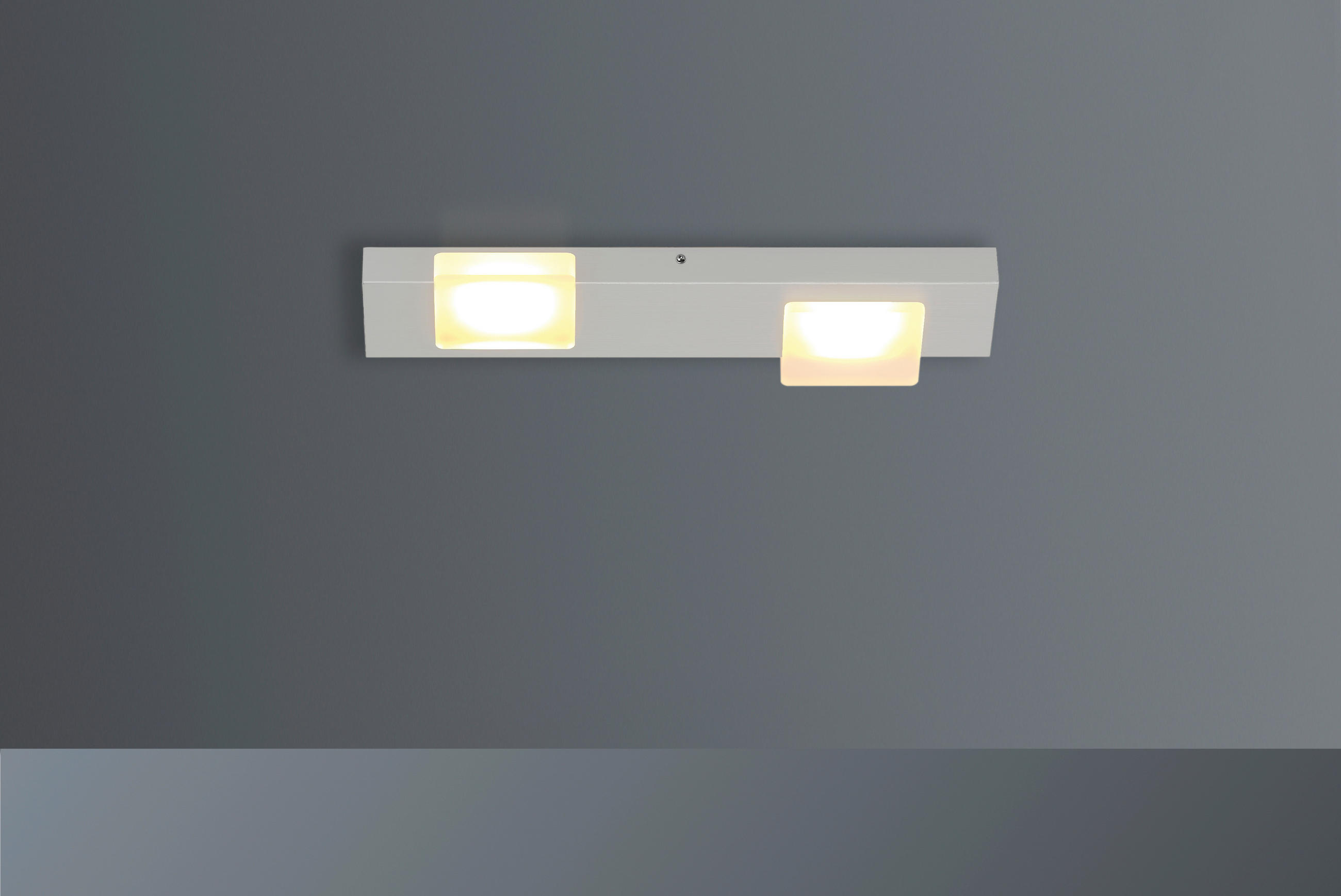 LED-DECKENLEUCHTE 36/12/3 cm   - Grau, Design, Metall (36/12/3cm) - BOPP