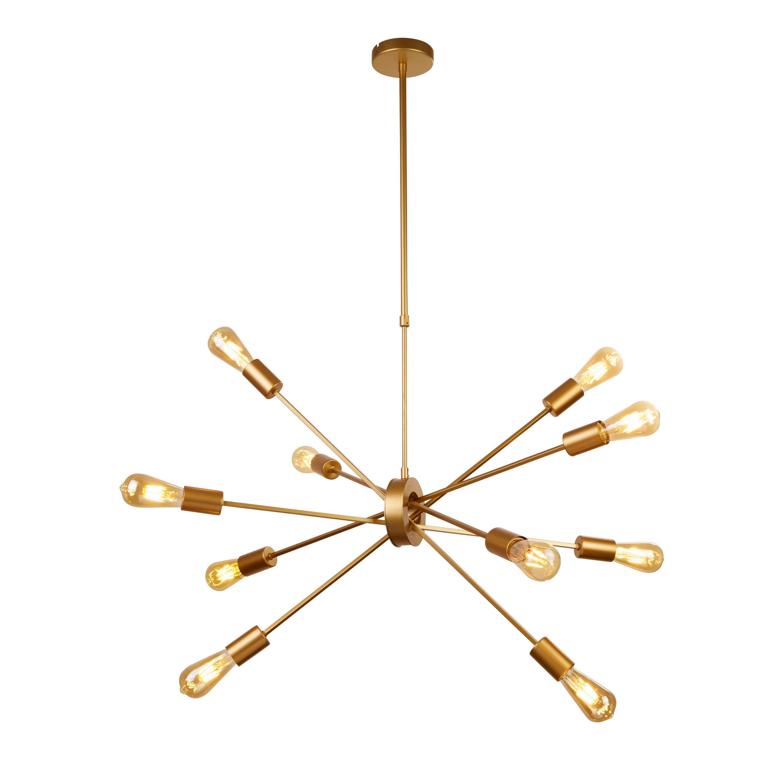 HÄNGELEUCHTE Alpha 70/35/80 cm   - Goldfarben, MODERN, Metall (70/35/80cm) - Searchlight