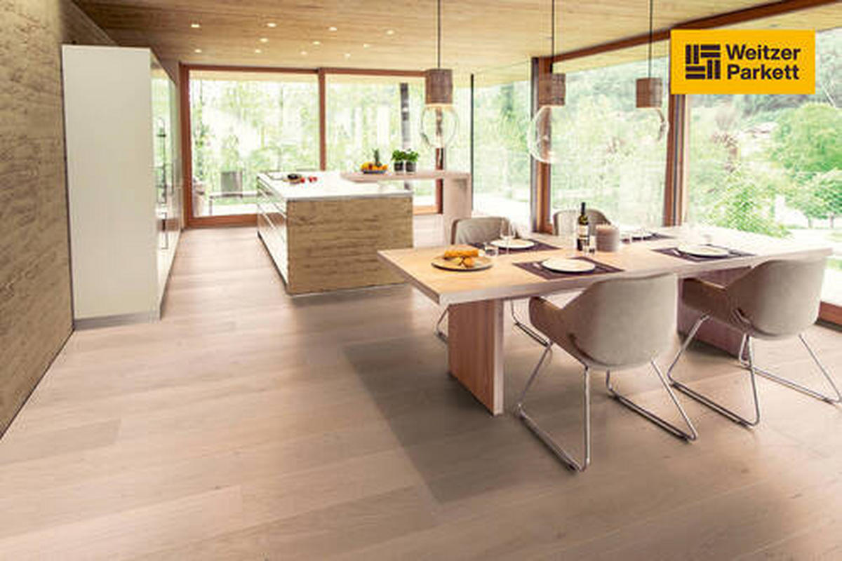 LANDHAUSDIELE, Eiche Kaschmir GESUND-DIELE  per  m² - Design, Holz (180/17,5/1,1cm) - Weitzer Parkett