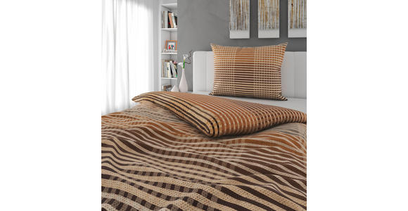 BETTWÄSCHE Flanell 140/200 cm  - Braun, Textil (140/200cm) - Novel