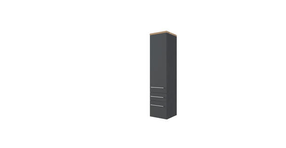 MIDISCHRANK 30/130/35 cm  - Alufarben/Grau, KONVENTIONELL, Holzwerkstoff/Metall (30/130/35cm) - Xora