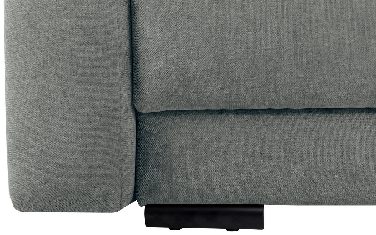 2-SITZER-SOFA in Chenille Grau  - Schwarz/Grau, Konventionell, Kunststoff/Textil (233/90/110cm) - MID.YOU