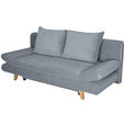 SCHLAFSOFA mit Schlafen auf Sitzhöhe, haustierfreundlicher Bezug Cord Dunkelgrau - Dunkelgrau/Buchefarben, KONVENTIONELL, Holz/Textil (200/75/85cm) - Carryhome