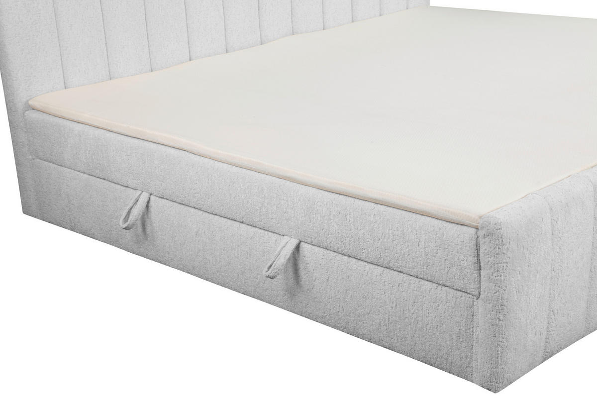 FAMILIENBETT 240/200 cm, Silberfarben  - Silberfarben/Schwarz, Basics, Kunststoff/Textil (240/200cm) - Chameo