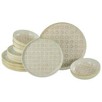 TAFELSERVICE Uno Emiliana 12-teilig  - Creme/Rosa, Basics, Keramik - Creatable