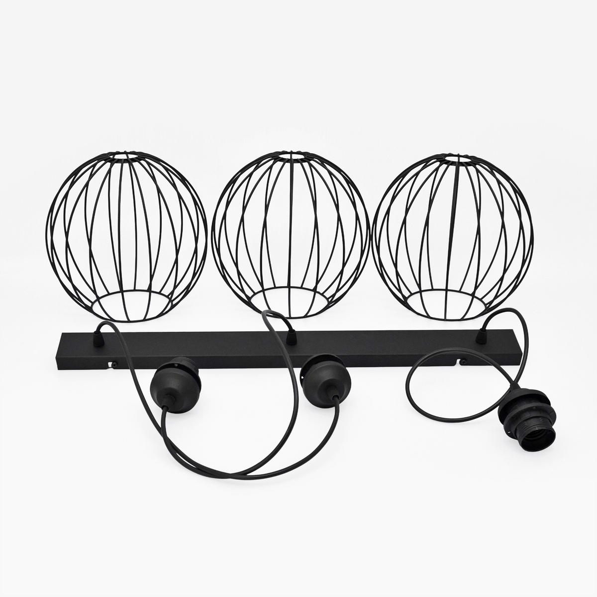 HÄNGELEUCHTE MERCURE 78/23/93 cm   - Schwarz, KONVENTIONELL, Metall (78/23/93cm)