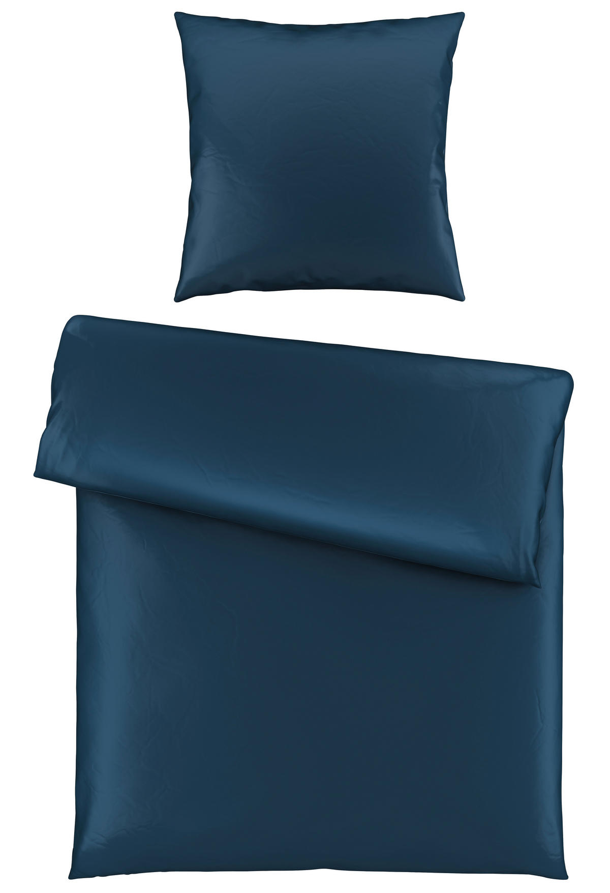 BETTWÄSCHE Segesta Satin 155/220 cm  - Dunkelblau, MODERN, Textil (155/220cm) - Novel