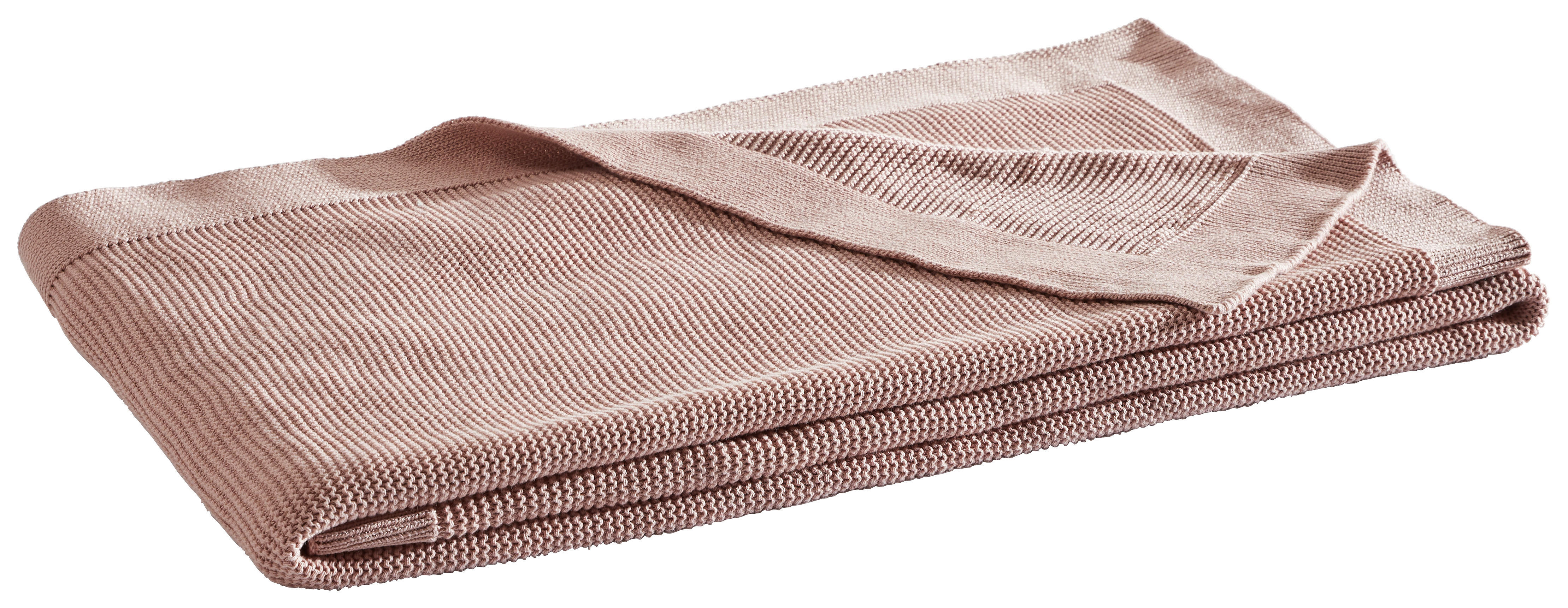 WOHNDECKE BEJA 150/200 cm  - Rosa, Basics, Textil (150/200cm) - Dieter Knoll