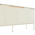SIDEBOARD 170/75/40 cm  - Eichefarben/Grauweiß, Design, Holz/Holzwerkstoff (170/75/40cm) - Carryhome