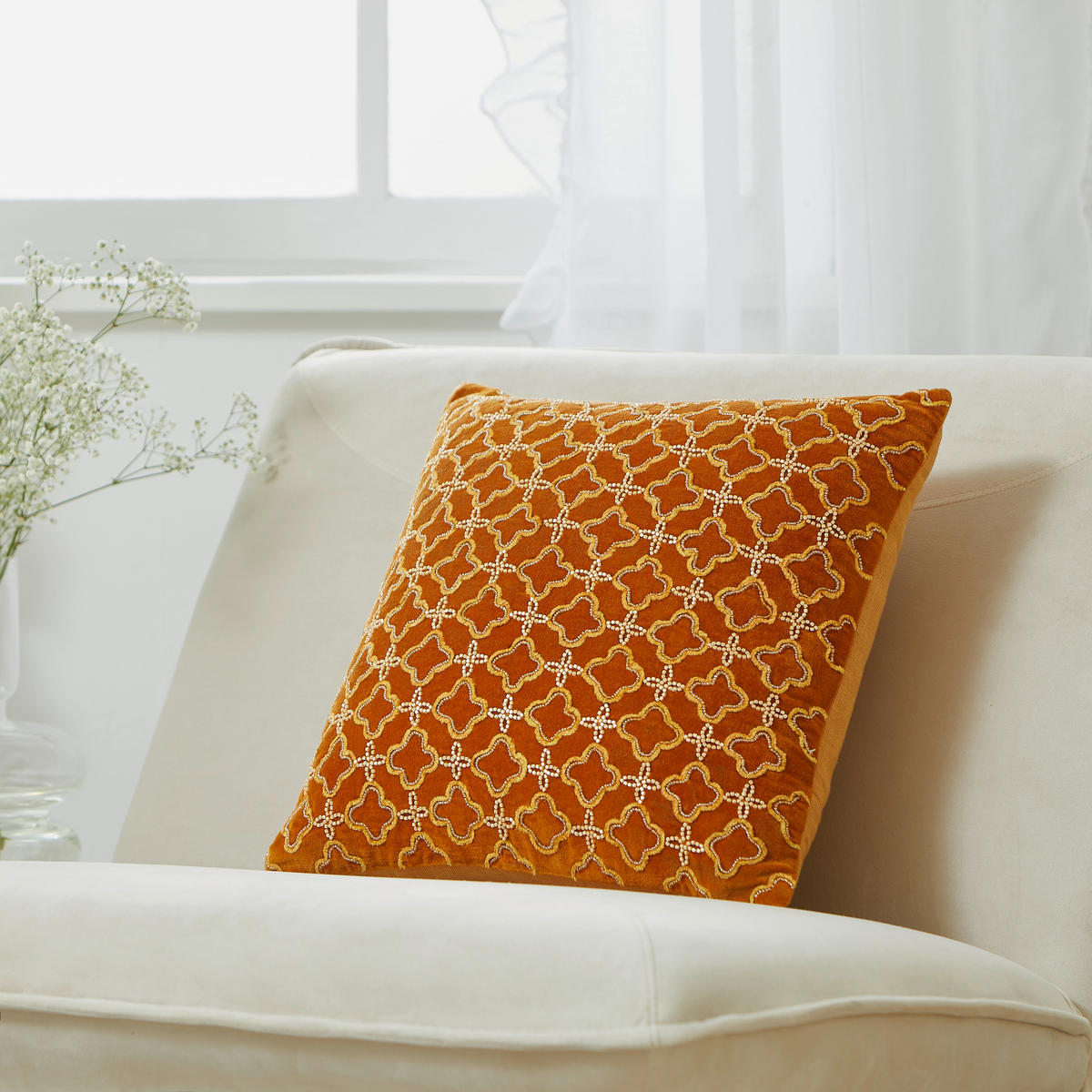 ZIERKISSEN 45/45 cm  - Rostfarben, LIFESTYLE, Textil (45/45cm) - Esposa