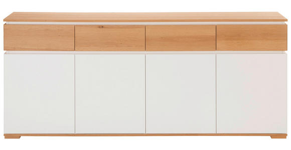 SIDEBOARD in 190/80/40 cm - Eichefarben/Weiß, KONVENTIONELL, Holzwerkstoff (190/80/40cm) - Novel
