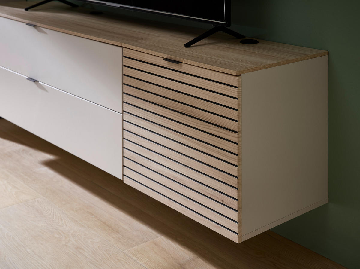 TV-ELEM 60/51/44 cm  - fekete/kasmír, Modern, faalapú anyag/fém (60/51/44cm) - Hom`in