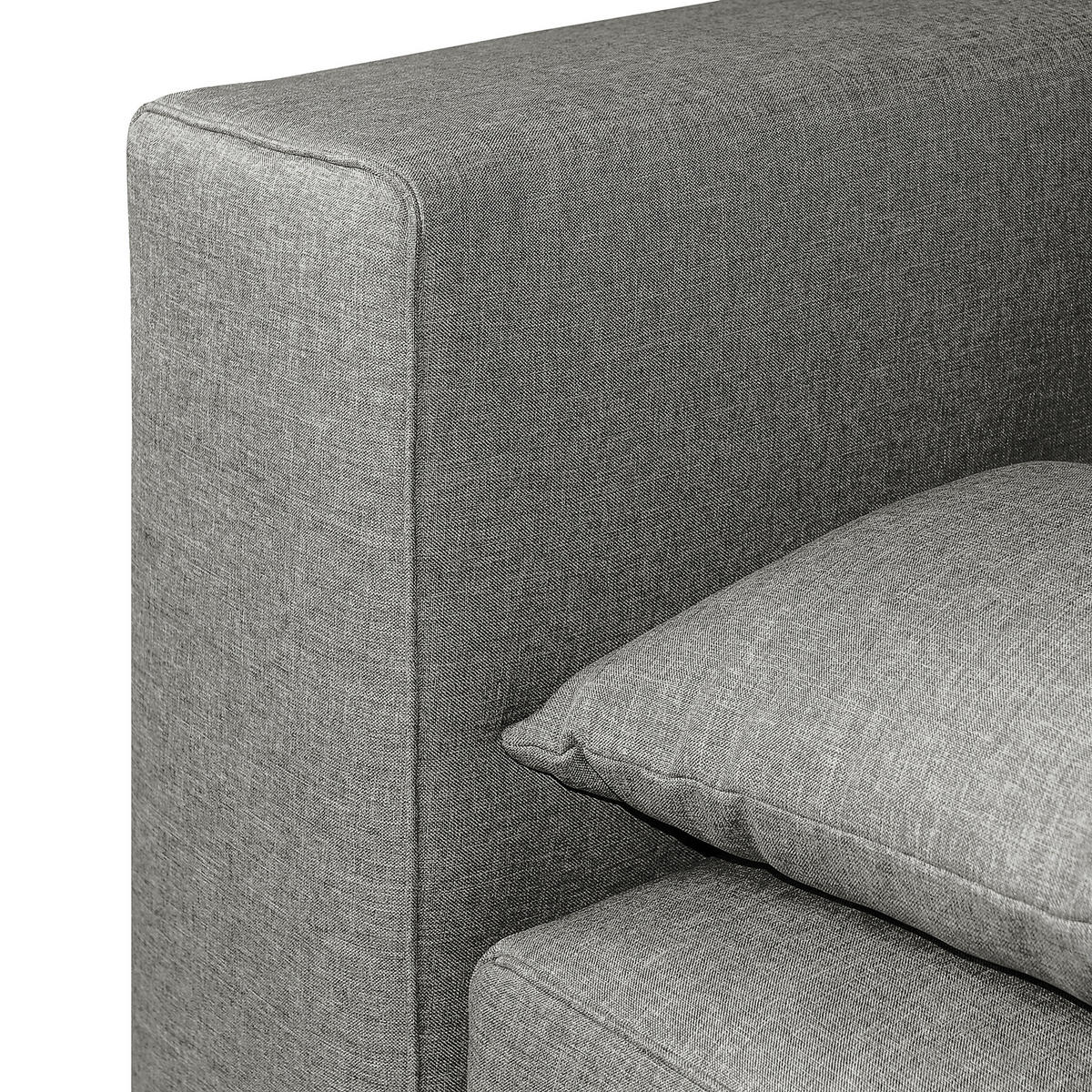 SCHLAFSOFA in Webstoff Grau  - Dunkelbraun/Grau, Design, Holz/Textil (202/85/110cm) - MID.YOU