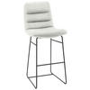 BARHOCKER - Schwarz/Weiß, Design, Textil/Metall (52/122/66cm) - Dieter Knoll