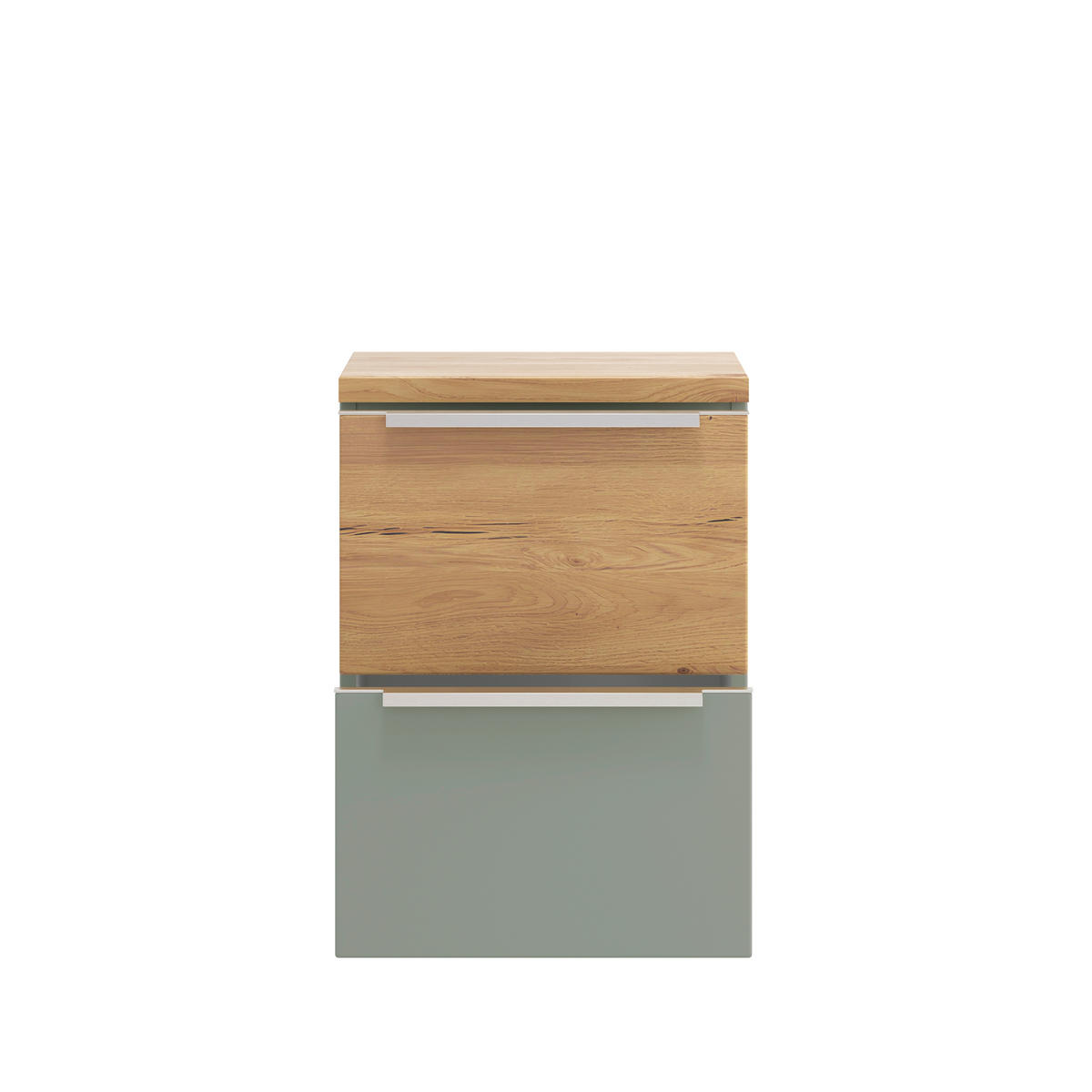 UNTERSCHRANK 40/54/35 cm   - Schilfgrün/Wildeiche, Trend, Holzwerkstoff/Metall (40/54/35cm) - Held