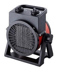 HEIZLÜFTER - Rot/Schwarz, Basics, Kunststoff/Metall (22,7/24/12,5cm) - Globo