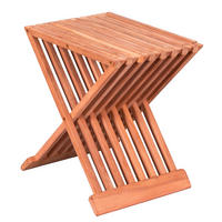 GARTENBEISTELLTISCH Holz  - Teakfarben, Basics, Holz (41/45/33cm) - Gardenson