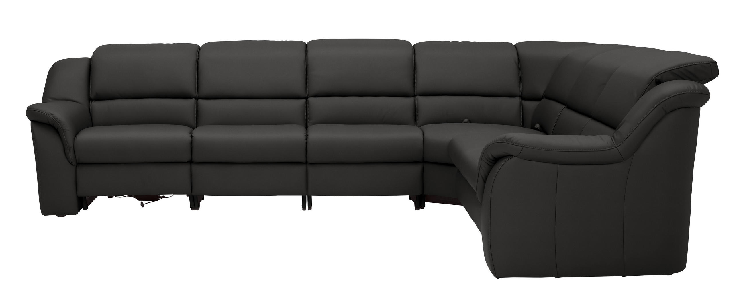 ECKSOFA 324/260 cm  in Echtleder Grau  324/260 cm  - Chromfarben/Grau, KONVENTIONELL, Leder/Kunststoff (324/260cm) - Cantus