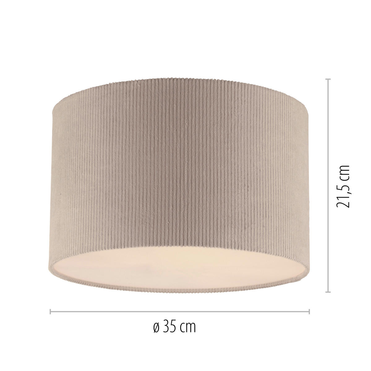 LED PLAFONJERA Duro  - bež, Osnovno, drvo/metal (35/23cm)