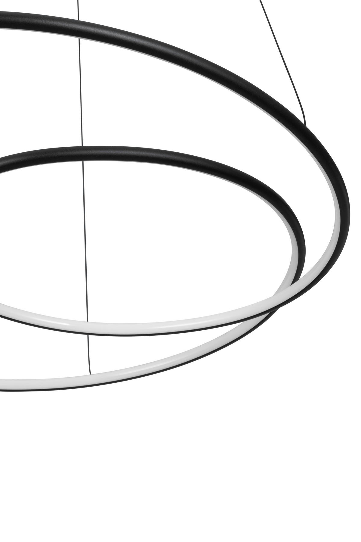 LED-HÄNGELEUCHTE Birmingham 67/150 cm   - Schwarz, LIFESTYLE, Kunststoff/Metall (67/150cm) - Novel
