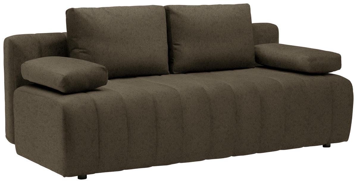 KANAPÉÁGY textil sötétzöld  - fekete/sötétzöld, Modern, műanyag/textil (194/78-87/92cm) - Xora