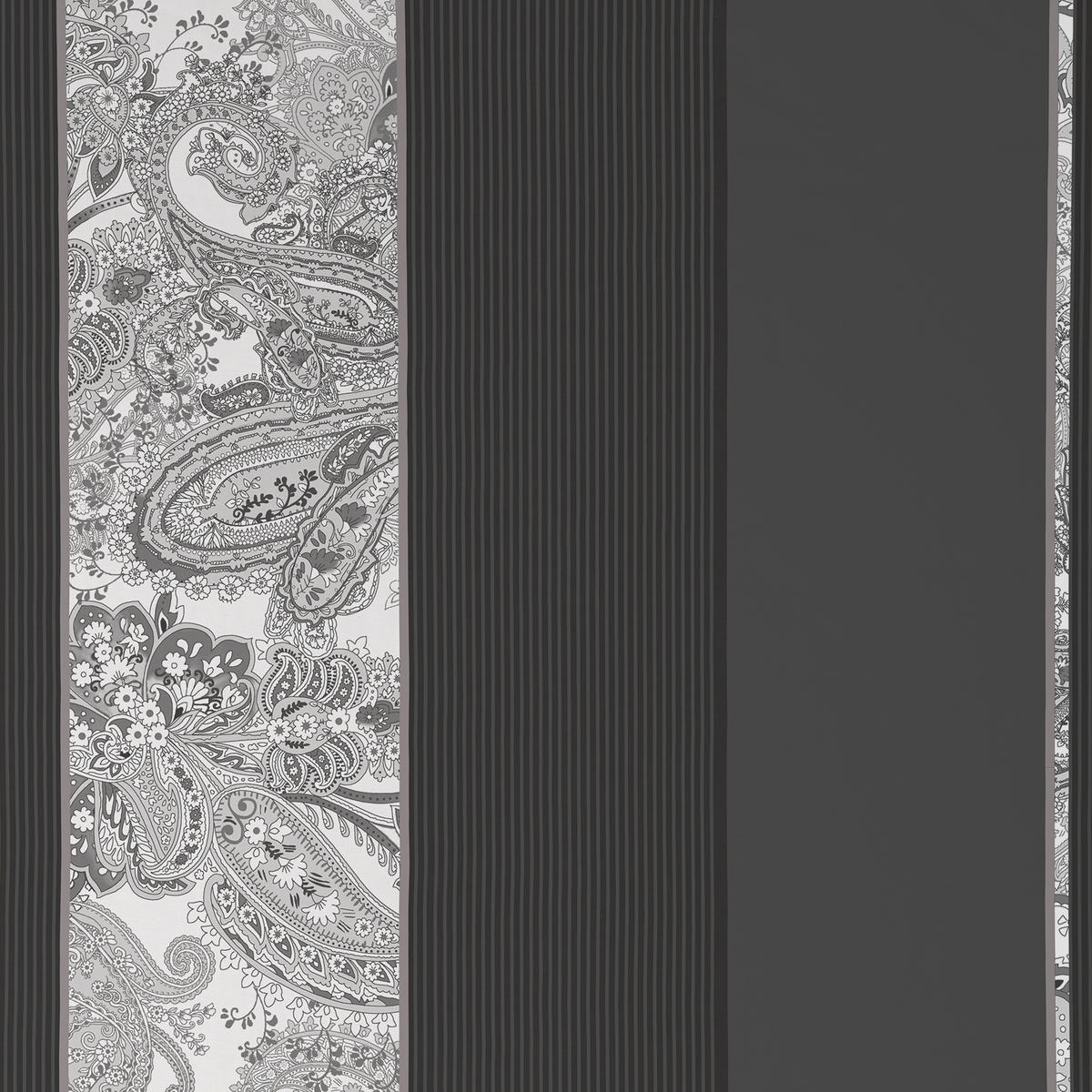 BETTWÄSCHESET STRIPES DK Satin 160/210 cm  50 cm/70 cm  - Anthrazit, Design, Textil (160/210cm) - Dieter Knoll