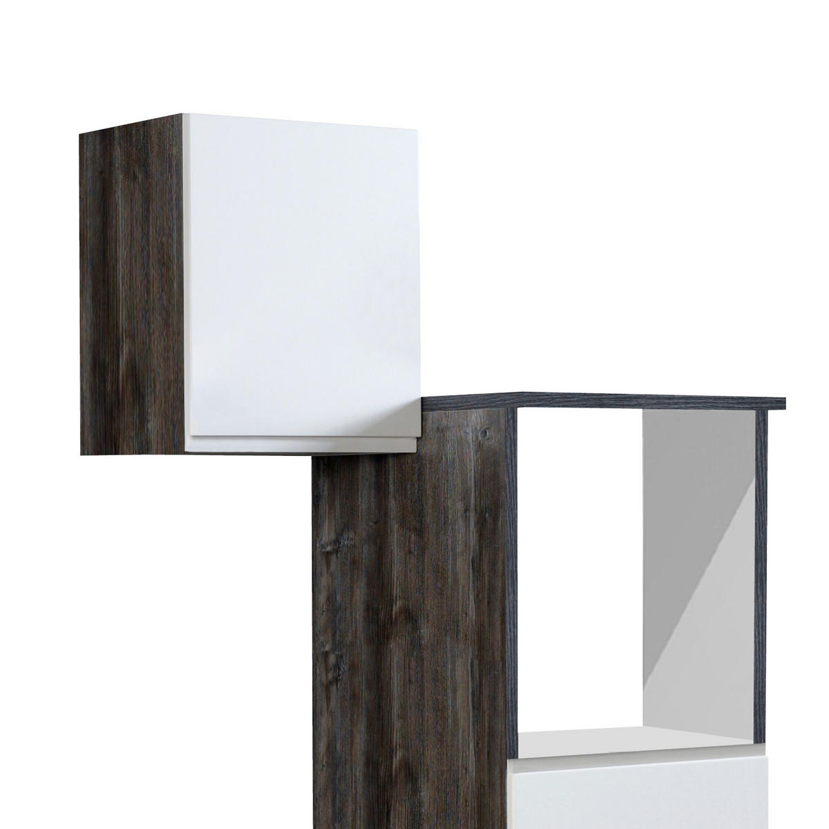 KÜCHENLEERBLOCK 270 cm   in Grau, Weiss Hochglanz  - Weiss Hochglanz/Weiss, Basics, Holzwerkstoff (270cm) - Held