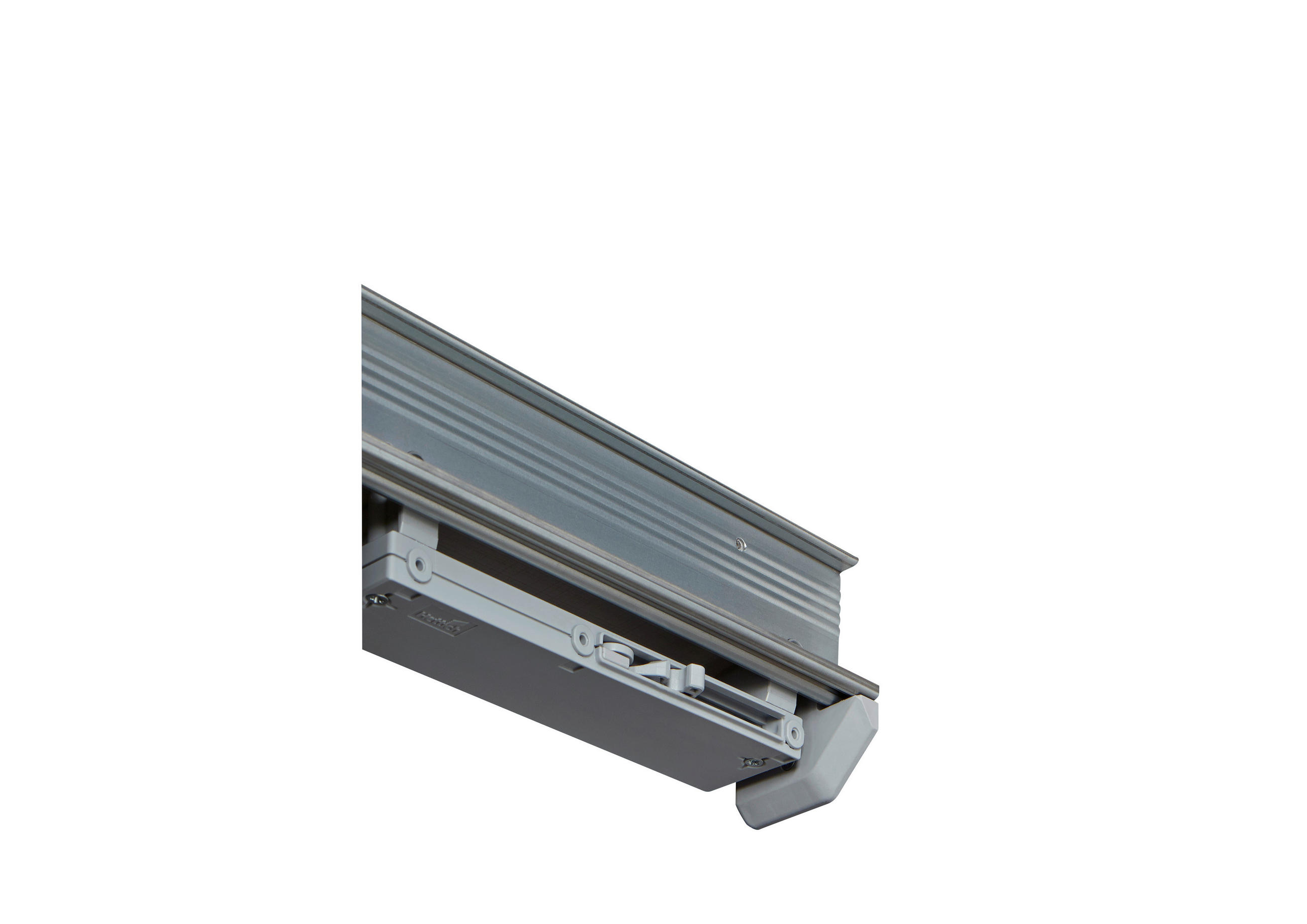 TÜRDÄMPFER 18/2/5 cm 2-teilig Silberfarben  - Silberfarben, Design, Kunststoff (18/2/5cm) - Carryhome