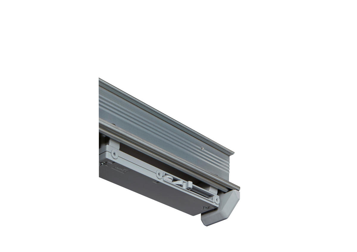 TÜRDÄMPFER 18/2/5 cm 2-teilig Silberfarben  - Silberfarben, Design, Kunststoff (18/2/5cm) - Carryhome