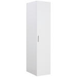 GARDEROBENSCHRANK  in 50/185/40 cm  - Chromfarben/Weiß, Design, Holzwerkstoff/Kunststoff (50/185/40cm) - Xora