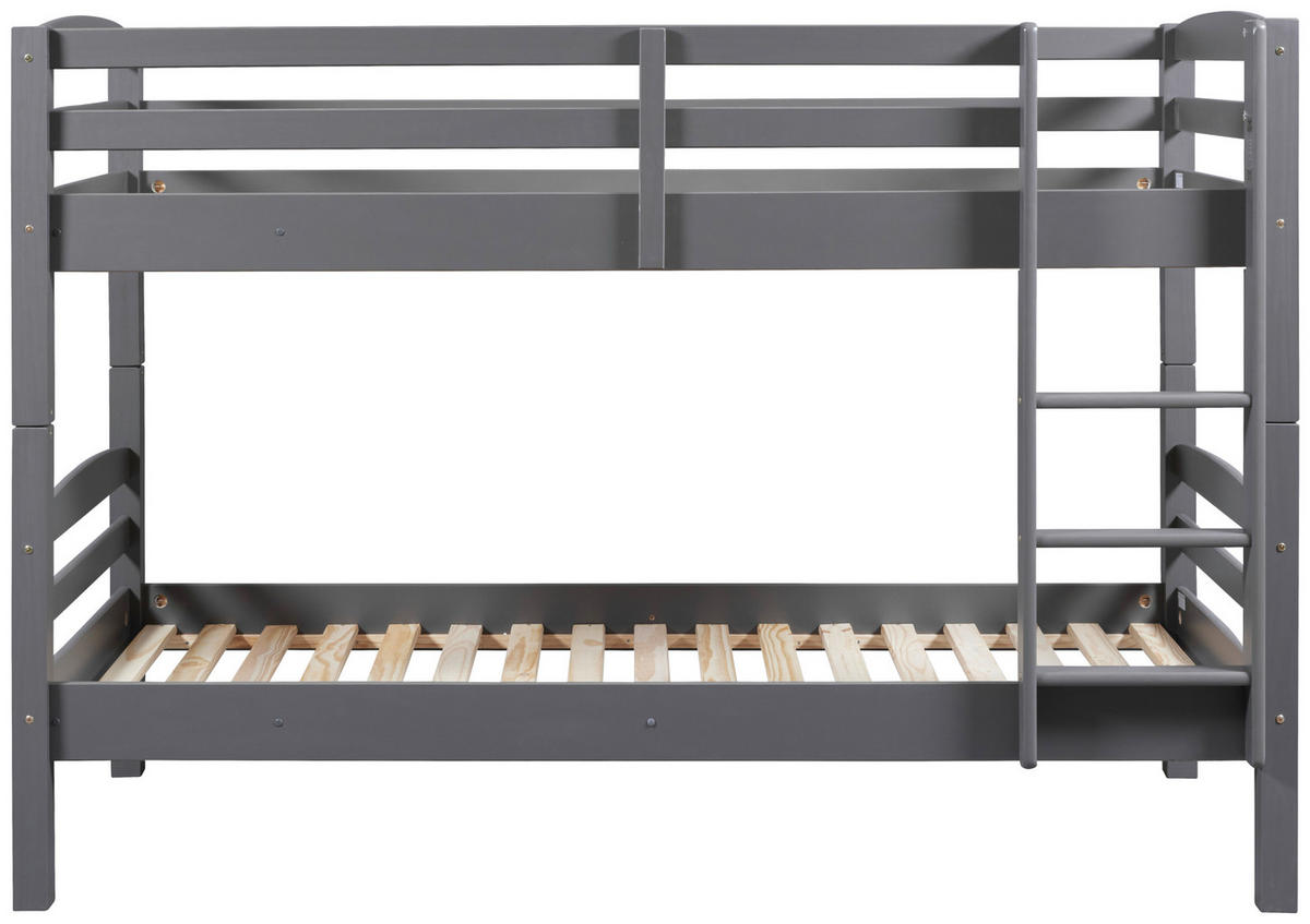 ETAGENBETT 90/200 cm Grau  - Grau, MODERN, Holz (90/200cm) - MID.YOU