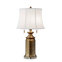 BORDSLAMPA Stateroom 40.6/68.6 cm   - mässingsfärgad, Klassisk, metall/textil (40.6/68.6cm) - Elstead Lighting