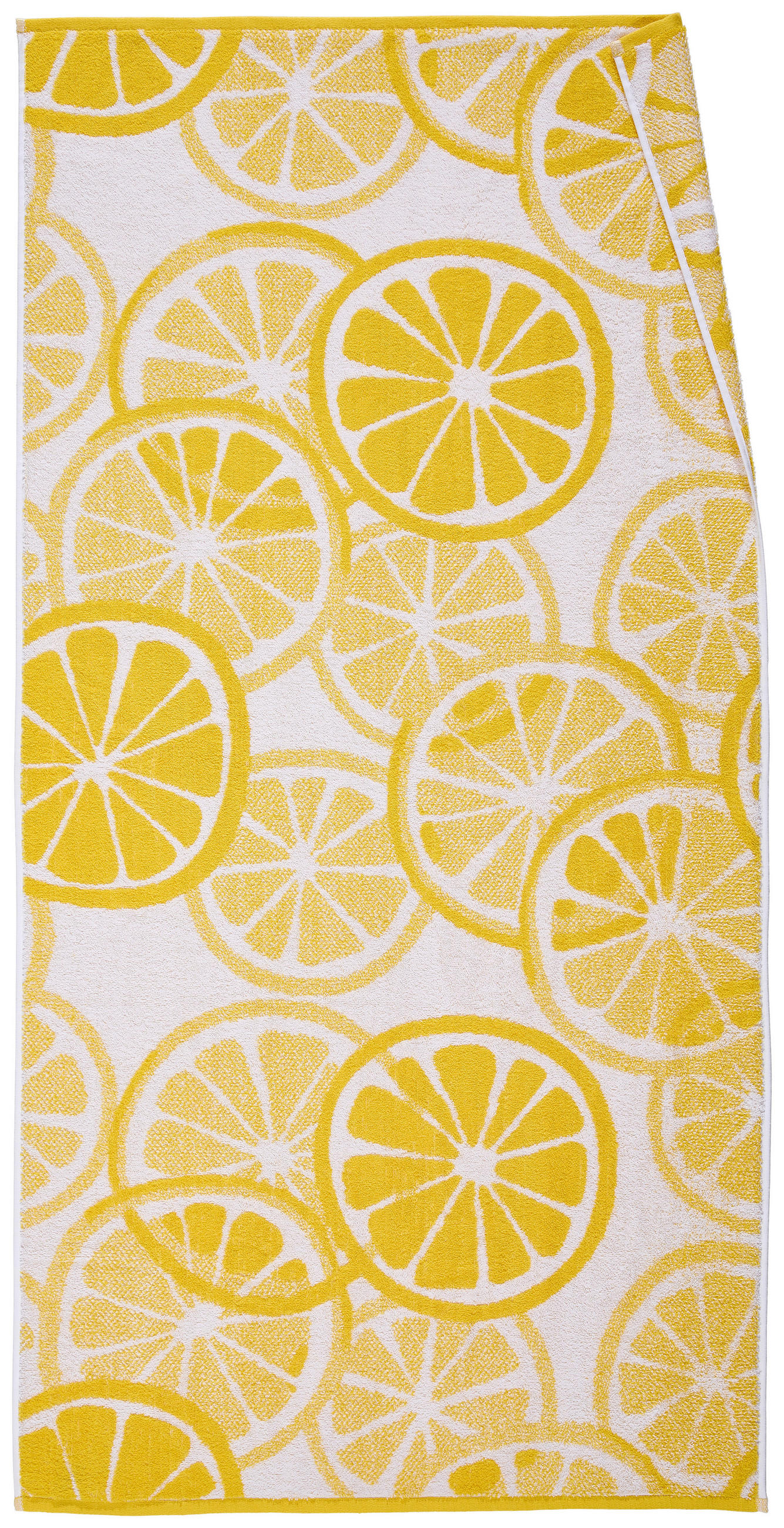 STRANDTUCH Gelb, Grün 90/180 cm  - Gelb/Grün, Textil (90/180cm) - Esposa