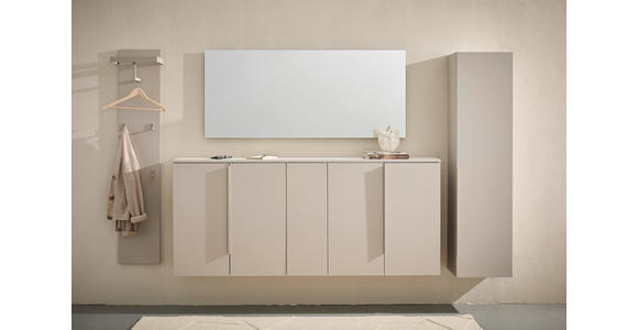 GARDEROBENSCHRANK  in 40/160/33 cm  - Taupe, Design, Holzwerkstoff/Metall (40/160/33cm) - Dieter Knoll