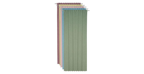 FERTIGVORHANG blickdicht  - Grün, Basics, Textil (140/245cm) - Esposa