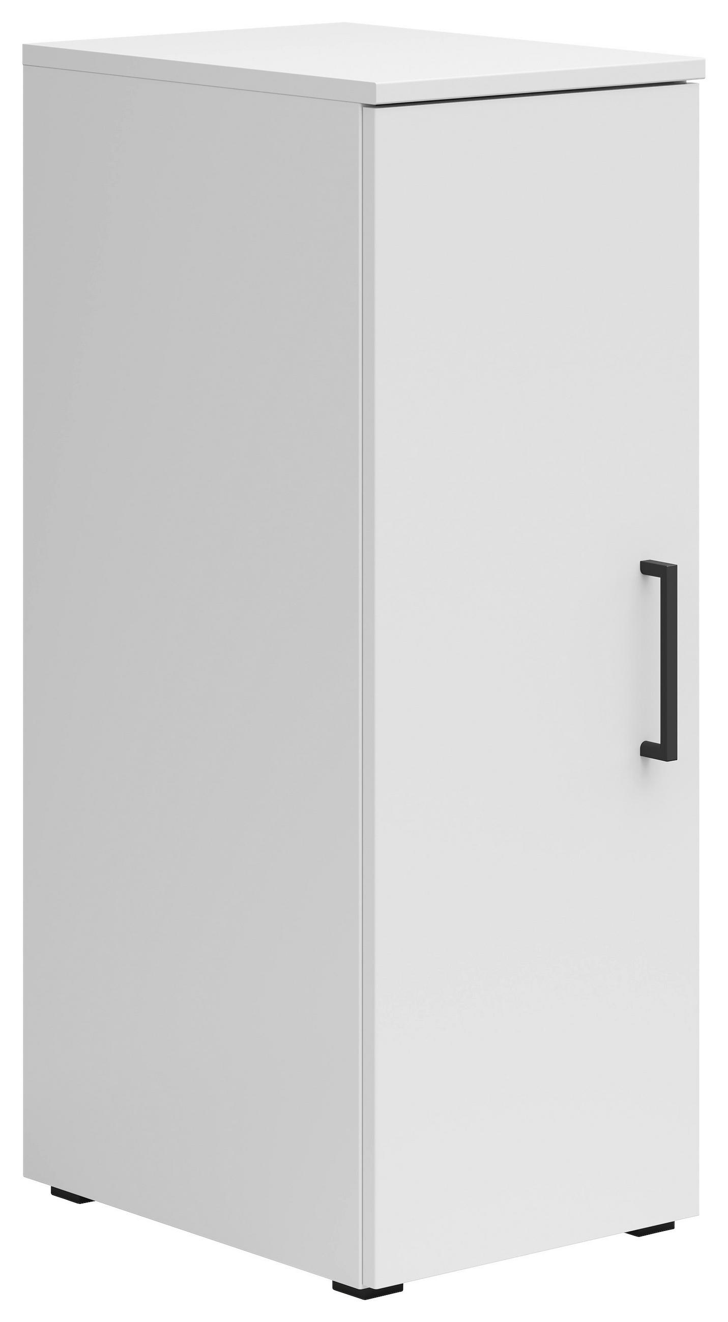 VÍCEÚČELOVÁ SKŘÍŇ, bílá, 30/83/40 cm - bílá/černá, Moderní, kompozitní dřevo/plast (30/83/40cm) - Carryhome