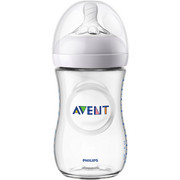 WEITHALSFLASCHE 260 ml - Transparent, Basics, Kunststoff (7,1/16,6cm) - Avent